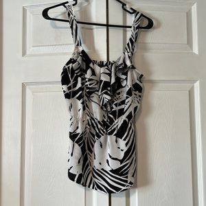 Ann Taylor Tropical Print Tank Top